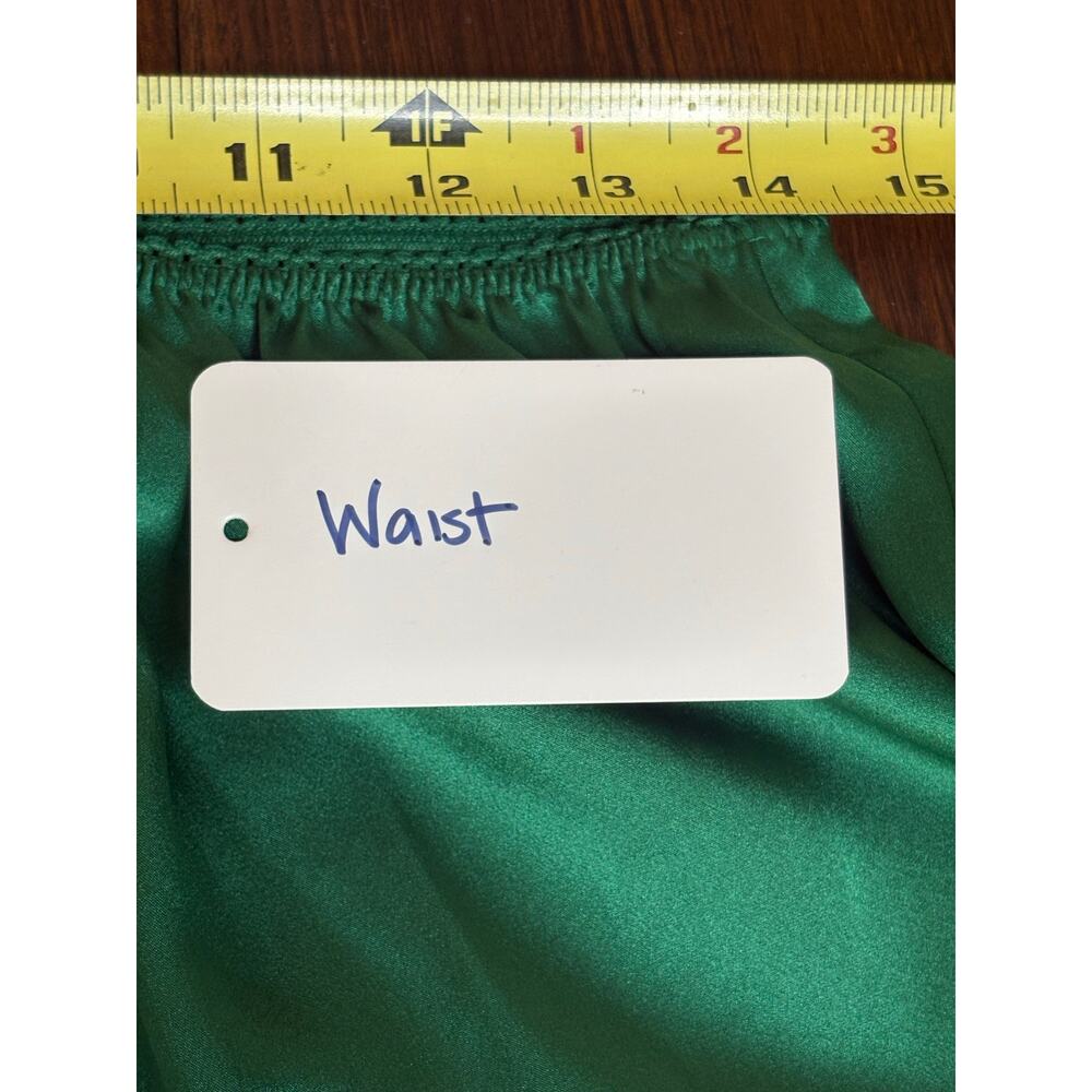 SOLD SOLD DÔEN NWT Stasia Wide Leg Pant Emerald Ivy Silk Size Large - Picture 7 of 8